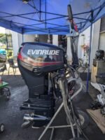 2013 Evinrude 40 HP 4-Stroke Tiller Steer Outboard Motor